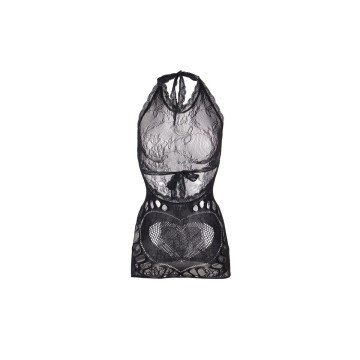 SUBBLIME - 952075 SHORT FISHNET DRESS WITH BACK BACK AND HEART DETAIL…