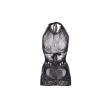 SUBBLIME - 952075 SHORT FISHNET DRESS WITH BACK BACK AND HEART DETAIL…