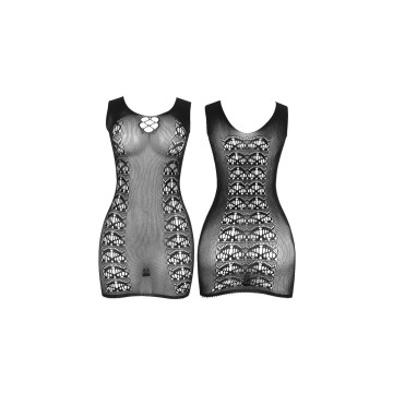 SUBBLIME - 952167 ROBE COURT EN RÉSILLE ÉLASTIQUE NOIR TAILLE UNIQUE…