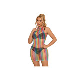 SUBBLIME - 952341 VESTITO A RETE ARCOBALENO TAGLIA UNICA - SUBBLIME D…