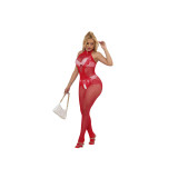 Subblime - 952372 Bodystocking Aus Netz Und Spitze Mit Hoher Hals