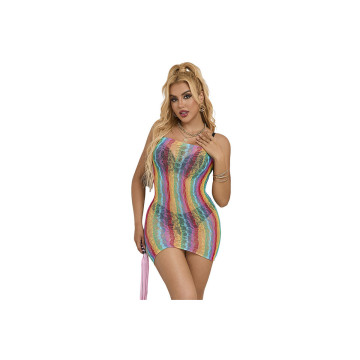 SUBBLIME - 952457 ROBE RÉSEILLE SANS MANCHES ÉPAULES DÉNUDÉES ARC-EN-…