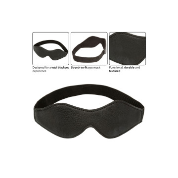 CALEXOTICS - NOCTURNAL EYE MASK PVC LEATHER BLACK - Whole masks