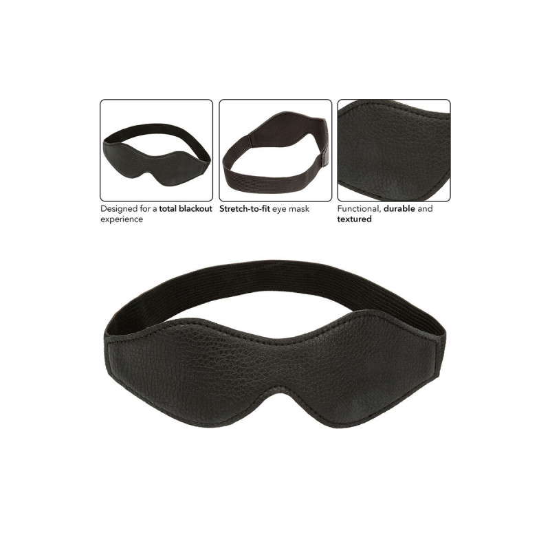 CALEXOTICS - NOCTURNAL MASQUE POUR LES YEUX EN CUIR PVC NOIR - Masque…