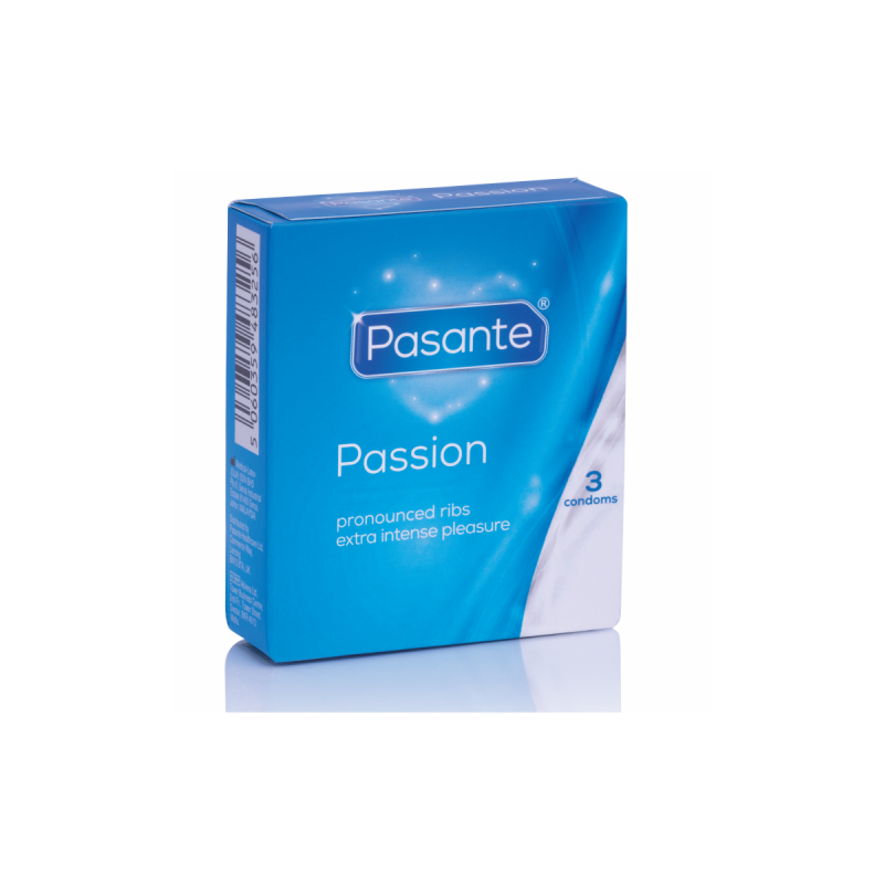 PASANTE - DOTTED CONDOMS MS PLACER 3 UNITS - Points and Stretch Marks