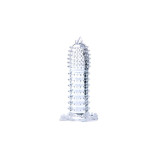 Baile - Funda Para Pene Con Puntos Estimulantes Transparente 14 Cm