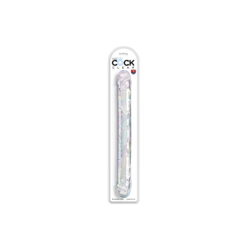 King Cock - Double Trouble Dildo Doble 46 Cm Transparente | Vybes.it