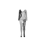 PASSION - BS 107 BODYSTOCKING BLACK ONE SIZE - PASSION WOMAN BODYSTOC…