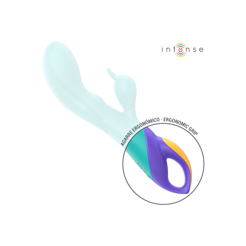 Intense - Fred Vibrador Recargable Rabbit Azul | Vybes.it