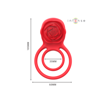 Intense - Gail Rosa Estimuladora 10 Vibraciones Rojo Control Remoto