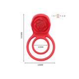Intense - Gail Rosa Estimuladora 10 Vibraciones Rojo Control Remoto