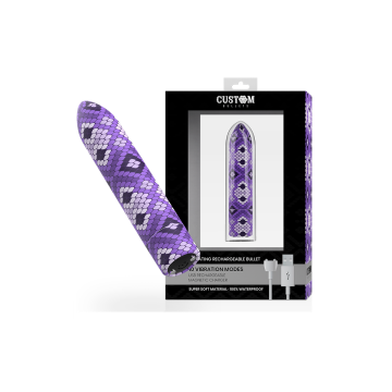 Custom Bullets - Bala Recargable Snake Lila 10 Intensidades |