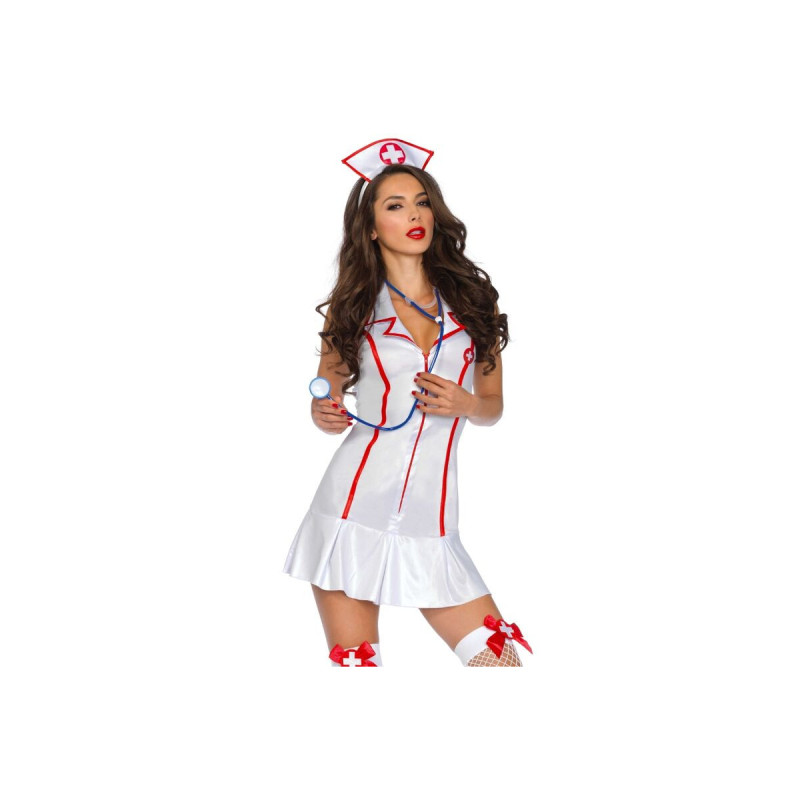 Leg Avenue - Disfraz Enfermera Jefa Blanco M/L | Vybes.it