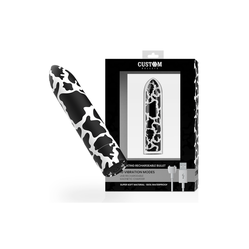 Custom Bullets - Bala Recargable Cow 10 Intensidades | Vybes.it