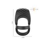 Intense - Alex Anillo Doble Vibrador Pene 10 Vibraciones Negro |