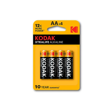 KODAK - BATTERIA ALCALINA XTRALIFE AA LR6 BLISTER * 4 - Batterie