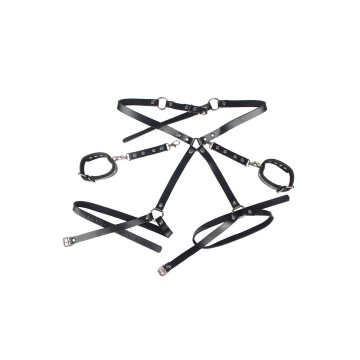 Subblime - 953690 Esposas Con Cinturón Bondage Negro Talla Única |