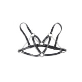 Subblime - 953713 Cinturón De Bondage Punk Hebilla Metal Negro