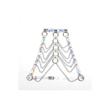 Subblime - 953737 Brustgurt Mit Ringen Und Ketten Silber Eine