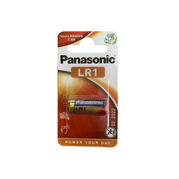 PANASONIC - ALCALINE BATTERY LR1 1.5V BLISTER 1 UNITÉ - Batteries