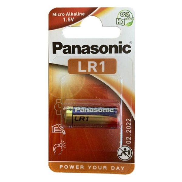 PANASONIC - PILA ALCALINA LR1 1.5V BLISTER 1 UNIDAD