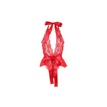 Subblime - 953973 Body Sexy Con Volantes + Cinturón Rojo S/M |