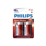 PHILIPS - POWER ALKALINE PILA D LR20 BLISTER * 2 - PHILLIPS - Batterie