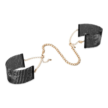 BIJOUX INDISCRETS - DÃSIR MÃTALLIQUE BLACK METAL MESH HANDCUFFS