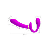 Pretty Love - Thunderbird Vibrador Doble Strap - On Control Remoto
