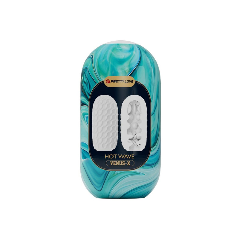 Pretty Love - Hot Wave Masturbador Masculino Silicona Blanco |