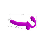 Pretty Love - Kelpie Estimulador Strap - On Doble Morado | Vybes.it