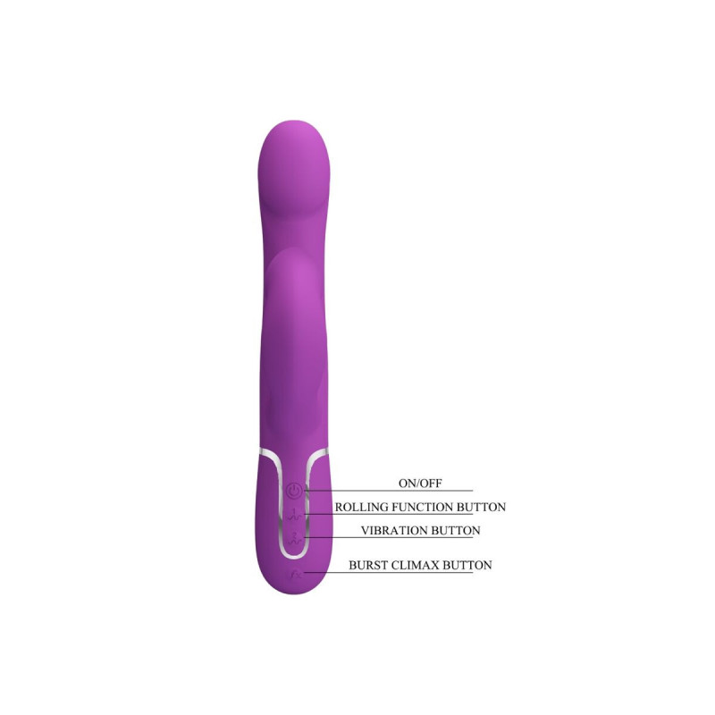 Pretty Love - Vibrador & Estimulador Multifunción 4 En 1 Morado |
