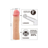 Pretty Love - Chelsea Funda Pene Con Extensión De 7.6 Cm Natural |