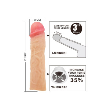 Pretty Love - Derek Penis Sleeve With 7.6 Cm Extension Flesh |