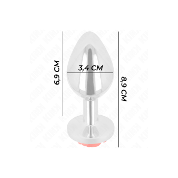 KINK - PLUG ANALE ROSA ROSSO TAGLIA M - KINK PLEASURE PLUGS - Plug an…