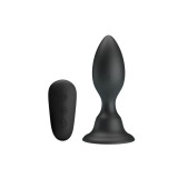 Mr Play - Plug Anal Avec Télécommande Vibration Noire | Vybes.it
