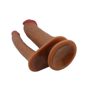 Pretty Love - Hulbert Doble Dildo Realístico Con Vibración Mulato |