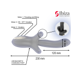 IBIZA - VIBRATORE POTENTE CON EFFETTO SPINTA E MORSO - IBIZA TECHNOLO…