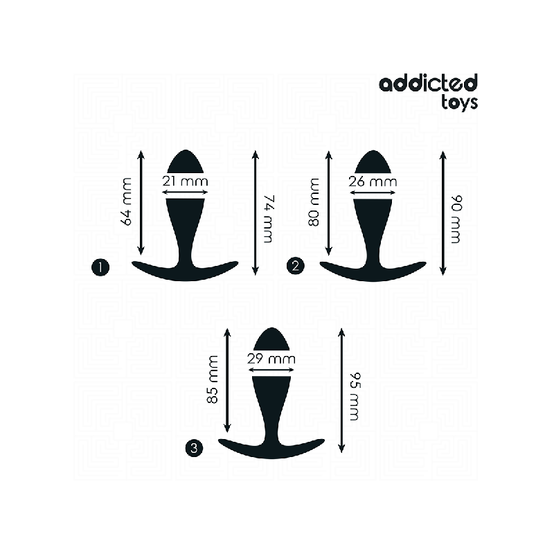 Addicted Toys - Lot De 3 Plug Anal Modèle 2 | Vybes.it
