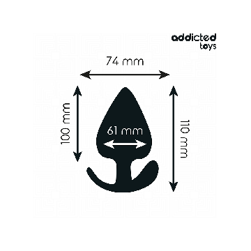 Addicted Toys - Plug Anal Silicona Talla Xxl 11 Cm | Vybes.it