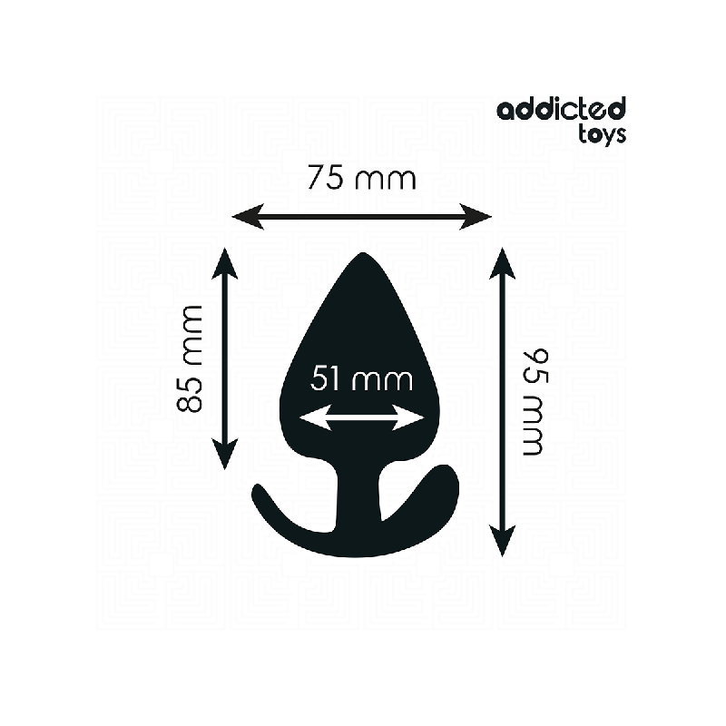 Addicted Toys - Plug Anal Taille Xl 9.5 Cm | Vybes.it