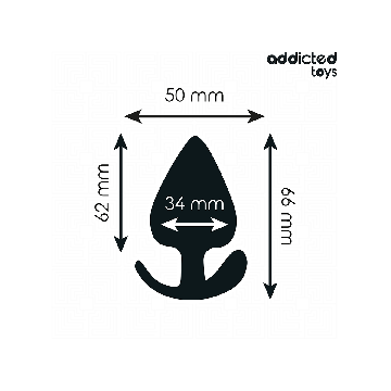 ADDICTED TOYS - TAPPO ANALE TAGLIA M 6,6 CM - Tappi anali