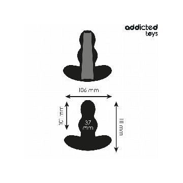 Addicted Toys - Tappo Anale Cavo Taglia L 11,1 Cm | Vybes.it