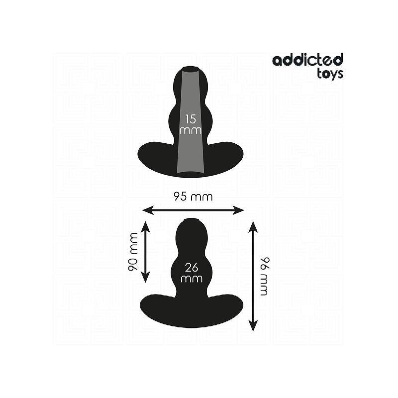 Addicted Toys - Hohl Anal Plug Grösse M 9,6 Cm | Vybes.it