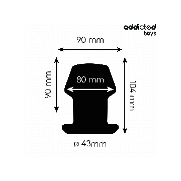 Addicted Toys - Extrem Hohl Anal Plug Grösse L 10,4 Cm | Vybes.it