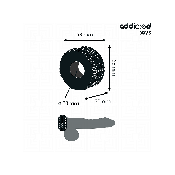 ADDICTED TOYS - EXTRA THICK COCK RING - Cockrings without vibration