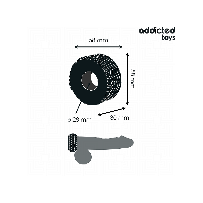 ADDICTED TOYS - ANELLO PER IL PENE EXTRA SPESSO - Cockring senza vibr…