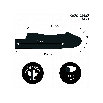 Addicted Toys - Funda Para El Pene Transparente Talla S 23 Cm |
