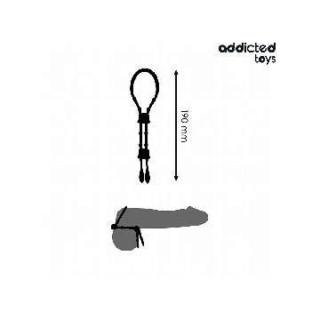 Addicted Toys - Cuerda Silicona Ajustable Para El Pene | Vybes.it