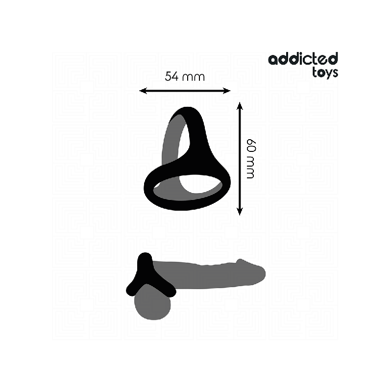ADDICTED TOYS - DICKER DREIFACH-PENISRING - Cockringe ohne Vibration
